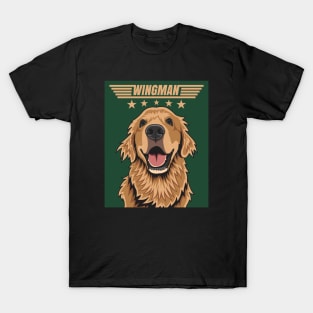 Golden Retriever Wingman T-Shirt